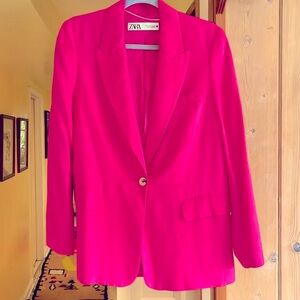 Zara Hot Pink Blazer